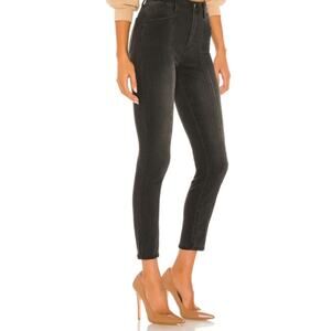 Pistola REVOLVE Mid Rise Skinny Seamed Denim Jeans Black Gray Size 26 NEW